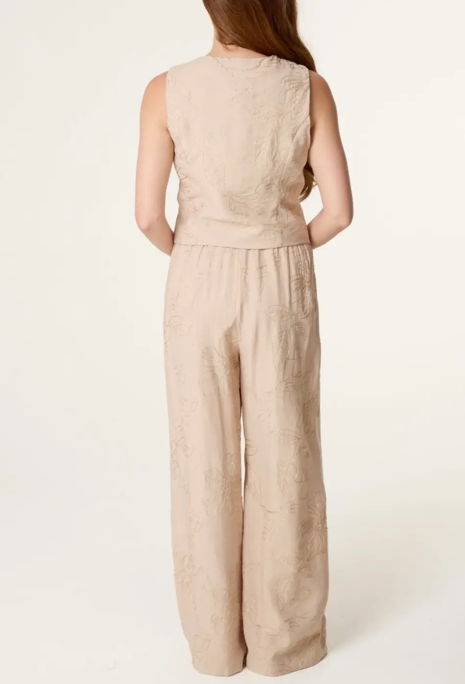 Alia Sparkle Flower Waistcoat and Trousers set - Image 3