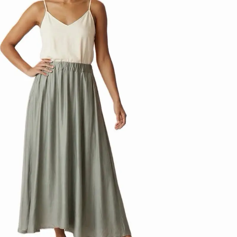 Brandy Elasticated Satin Maxi Skirt - Showstopper Collection